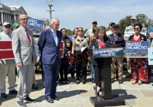 Kristen Miller, Sen. Markey, and Rep. Huffman 